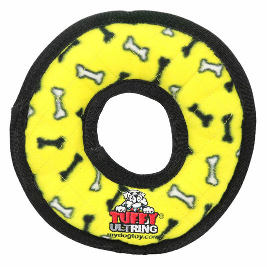Tuffy Dog Toy, Yellow, Ring