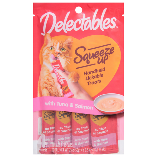 Delectables Cat Treats, with Tuna & Salmon