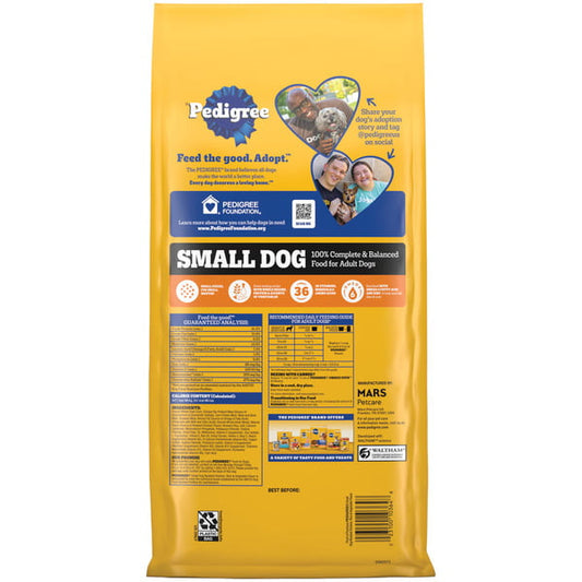 Pedigree Food for Dogs, Roasted Chicken, Rice & Vegetable Flavor, Small Dog, Adult
