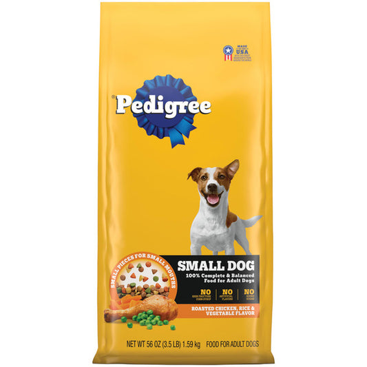 Pedigree Food for Dogs, Roasted Chicken, Rice & Vegetable Flavor, Small Dog, Adult